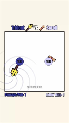 Trident vs Scroll animation — satisfying RPG physics showdown