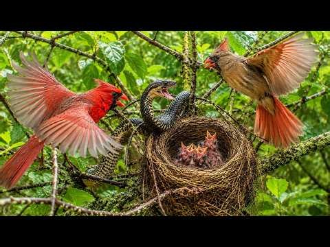 Northern Cardinal: 35 Days From Egg to First Flight | Hidden Nest Survival