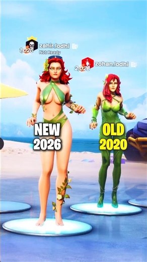NEW Vs OLD Fortnite Skins💕