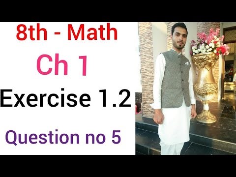 8th Class Math, Operation On Set Exercise 1.2 Question No 5, Lec # 4 - 8th Class Math Lecture