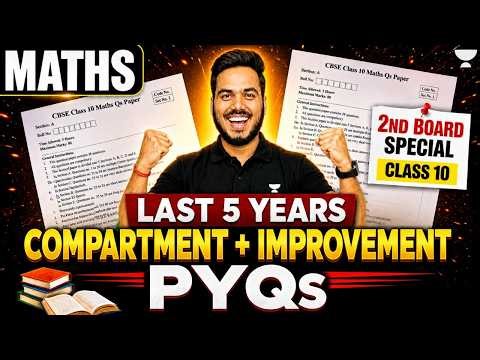 Second Board Exam Class 10 Maths | Last 5 Year Question Paper Solution | Abhinay Sir