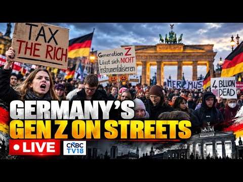 Germany Gen Z Protests LIVE: Rising Prices, Military Service And Palestine | Berlin Protest | N18G