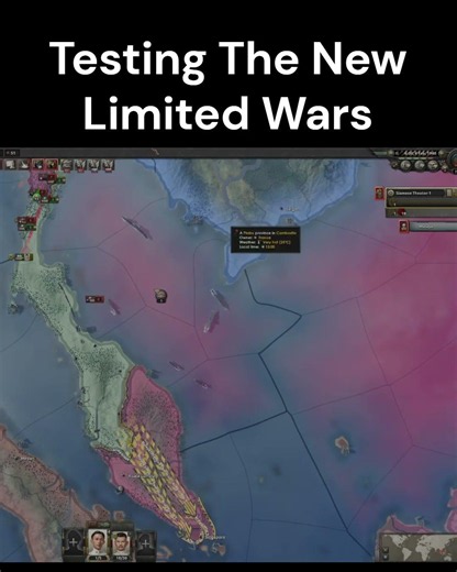 Trying Out The New Limited War Mechanics In The New HOI4 DLC #hoi4 #thailand #siam #newdlc #civilwar