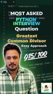 Python Interview Question 15/100 #dataanalytics