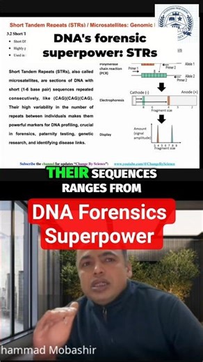 DNA Profiling Unlocking Forensics with STRs Explained #shorts #viral #reels #medicine #science