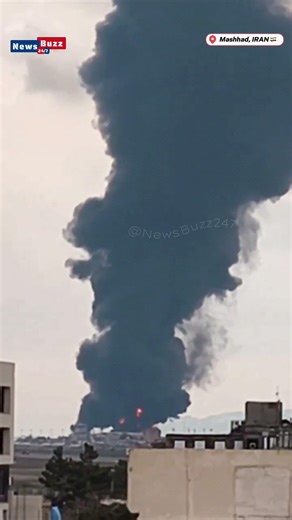 Fuel Tanks Burning at Mashhad Airport After Morning Strike