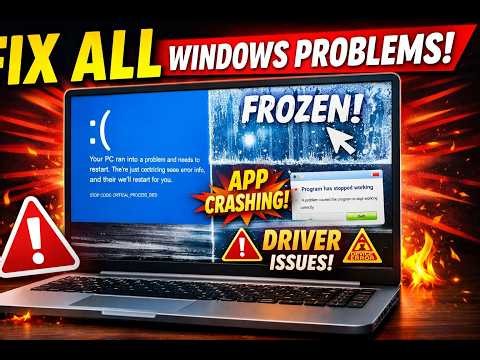 Best CMD Command to Fix Almost All Windows Issues (Freezing-Crashing-Blue Screen-Apps Not Working)