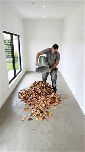 They Turned Autumn Leaves Into a Stunning Glass Floor! #shorts