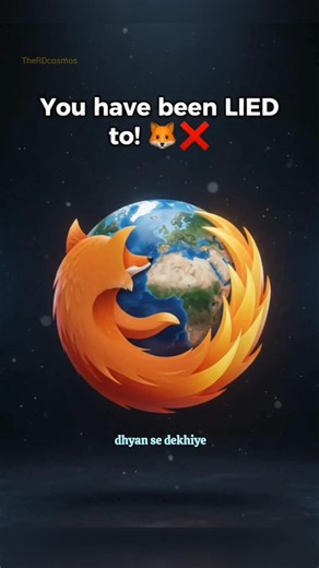 Firefox का सबसे बड़ा झूठ! 🦊❌ You've been LIED to! #evolution #facts #firefox #shorts