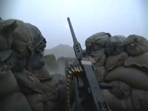 .50 Cal Machine Gun Suppresses Taliban Sniper Team (Combat Footage)