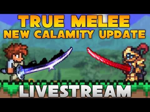 LIVE! Terraria Calamity True Melee on Deathmode - Day 5