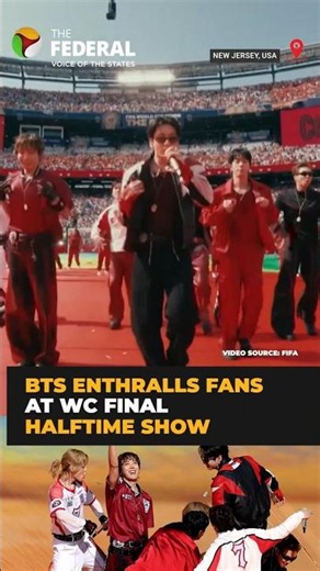 BTS lights up FIFA World Cup final halftime with 'Dynamite' performance | #shorts
