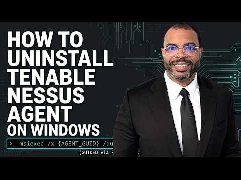 How to Uninstall Tenable Nessus Agent on Windows using PowerShell | Tenable Vulnerability Management