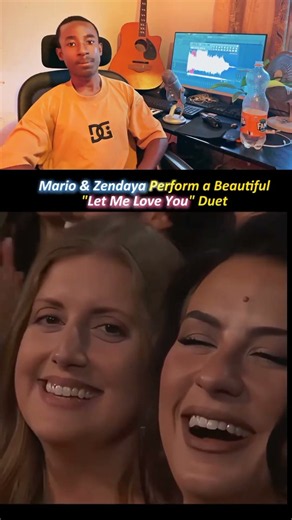 MARIO & ZENDAYA PERFORM A BEAUTIFUL “LET ME LOVE YOU” DUET ❤️🎤😍 #shorts #viral #music