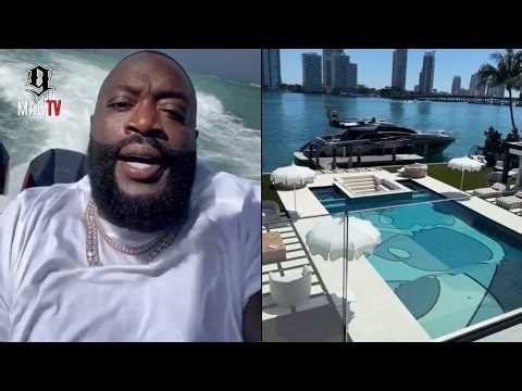 Rick Ross Shows Off Backyard Pool Renovation At His $60M Star Island Mansion! 🏡