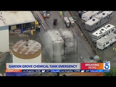 Officials concerned leaking chemical tank could explode