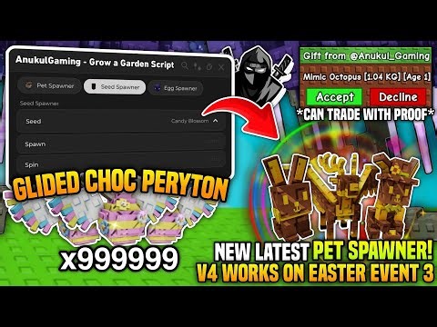 [🍬] NEW PET SPAWNER! 🤑 Grow a Garden 🌶️ Script! • No Key 🔥 *UNPATCHED* ✅ 100% Work🌈 - Anukul Hub V4