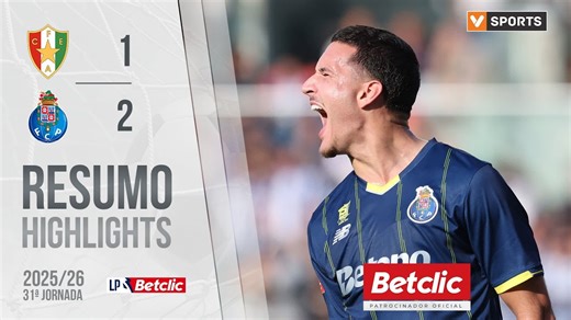 Resumo: Estrela Amadora 1-2 FC Porto (Liga 25/26 #31)