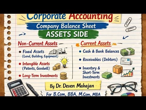 Balance Sheet (Assets),Final Accounts of Companies /Financial statements