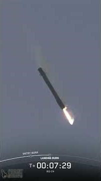 SpaceX Falcon 9 CRS NG-24 launch and landing