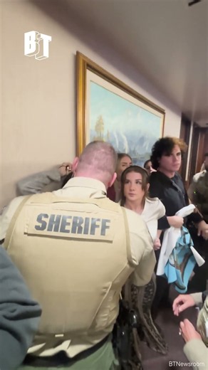 Sheriff brutally assaults activist opposing data center