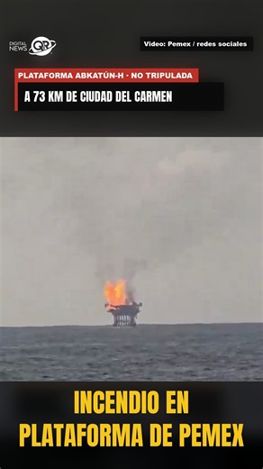 Fire at Pemex Platform in the Bay of Campeche: Abkatún-H, No Injuries Reported