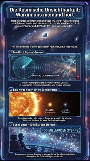 Kosmisches Schweigen erklärt.