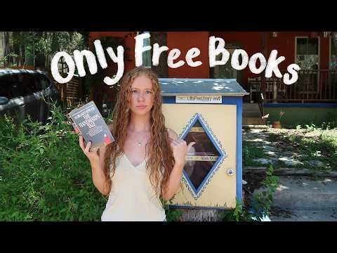 ONLY Reading Books from Free Little Libraries for a week!! 🏡📚