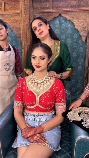 Gujarat Inspired Beautiful Bridal Look🌺❤️By Parul Garg#shorts