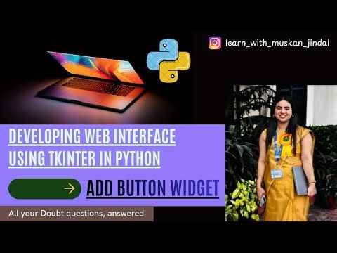 Developing User Interface with Tkinter | Add Button Widget | Python Tutorial | Beginners | BCA| MCA
