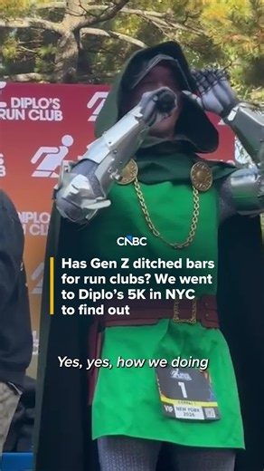 Has Gen Z ditched bars for run clubs? We went to Diplo's 5K in NYC to find out