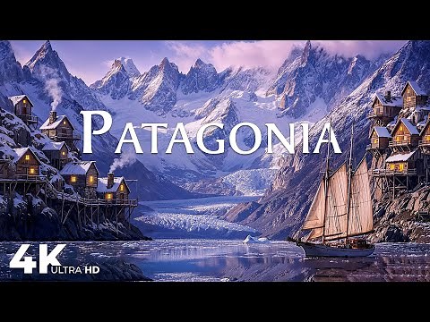Patagonia in Winter 4K ❄️ Epic Snowy Mountains, Frozen Glaciers & Cinematic Nature 🏔️