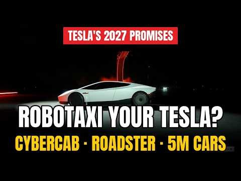 Tesla's 2027 Promises: Robotaxi Model Y, Cybercab Sales & 5M Cars | Q3 2026 Call