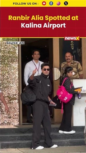 Ranbir Kapoor and Alia Bhatt Spotted Together at Kalina Airport #shorts #ranbiralia
