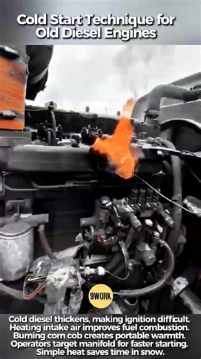Starting a Diesel Engine in Freezing Weather #9work