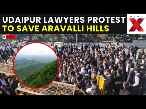 Aravalli Hills Protest LIVE: Udaipur Lawyers Demand Protection, Intensify Demonstrations | Visuals