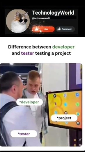 Different between developer and tester😂#viral#coding#funny#memes#asmr#asmrsounds#viralshorts