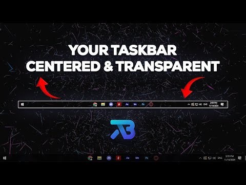 Personaliza tu barra de tareas en Windows 10/11: transparente y centrada