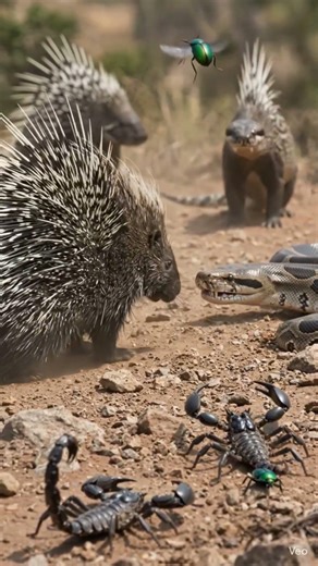 Fearless Porcupine Attacks Python 🐍 | Real Wildlife Battle