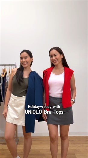 From holiday events to after-hours plans, UNIQLO Bra Tops are our go-to for effortless, polished styling. The Ribbed Cropped Bra Top and Ribbed Racer Back Bra Top deliver comfort, structure, and confidence. Shop Bra Tops for your holiday events! #UniqloPH #LifeWear #UniqloBraTop | Uniqlo Philippines