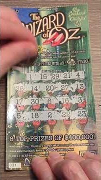 Pennsylvania Lottery Scratch Off - The Wizard of Oz - 4