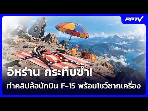 อิหร่าน กระทืบซ้ำ! ทำคลิปล้อนักบิน F-15 พร้อมโชว์ซากเครื่อง | เข้มข่าวค่ำ | 16 ก.ย.69