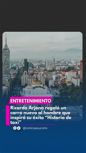 #14deoctubre | El cantante guatemalteco Ricardo Arjona protagonizó un emotivo momento al obsequiar un automóvil amarillo a su antiguo taxista en México, quien inspiró una de las canciones más reconocidas de su carrera: Historia de taxi. El artista compartió el encuentro en redes sociales y recordó que conoció a Pocho cuando trabajaba como taxista. Con los años, su relación trascendió el ámbito laboral y este pasó a formar parte de su equipo como escenógrafo, acompañándolo durante 12 giras. En el