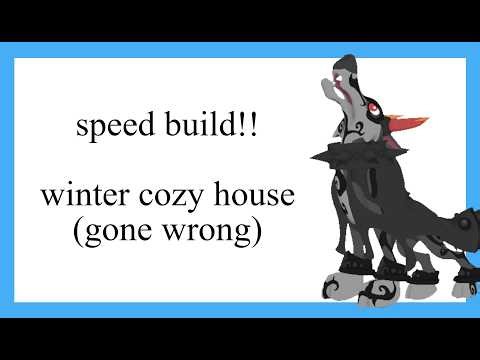 animal jam winter small house speed den build!! (GONE WRONGGGGGGGGG)