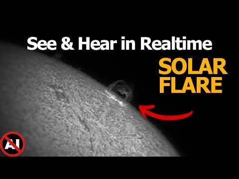 Realtime Solar Flare in Light and Audio