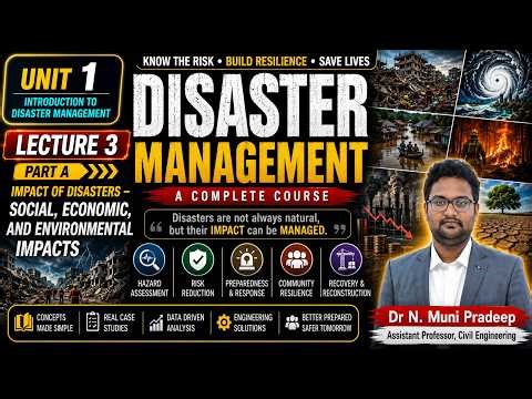 Unit 1 Lecture 3 Part A Impact of Disasters Social, Economic, and Environmental Aspects