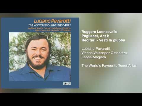 Luciano Pavarotti - Pagliacci, Act I: Recitar! - Vesti la giubba