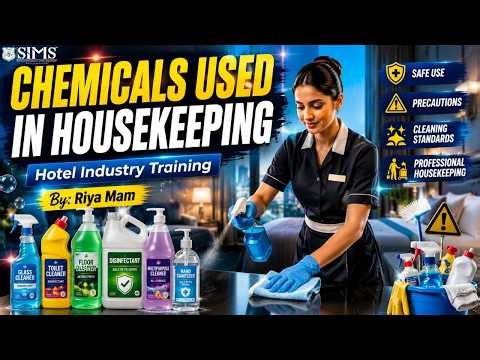Chemical Used in Housekeeping | Hotel Industry Training | SIMS Institute of Hotel Management