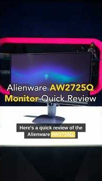 Alienware QD-OLED gaming monitor quick review
