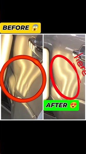 Perfect Dent Repair Transformation 😍 | Before vs After Magic #pdr#paintlessdentrepair #carrepair#diy
